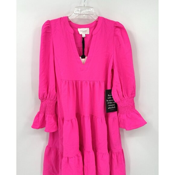 NEW POMANDER PLACE TUCKERNUCK kenzo dress electric pink mini casual SMALL - Picture 2 of 8